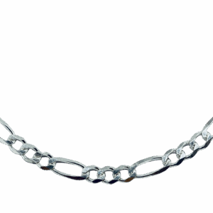 Cadena Tejido 3x1 De Plata Broche Perico 55cm 4mm