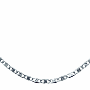 Cadena Tejido Gucci De Plata Diamantada Estrellas Broche Redondo 50cm 2.5mm