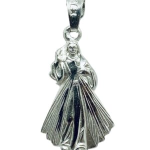 Dije Del Señor De La Misericordia De Plata Mateado Chico